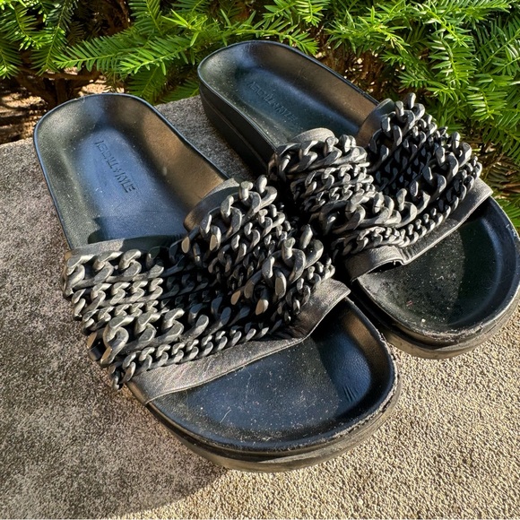 KENDALL + KYLIE • Black Slides Shiloh Sz 8 - Picture 5 of 9